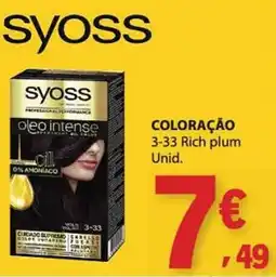 E.Leclerc Syoss oleo intense 3-33 Rich plum promoção