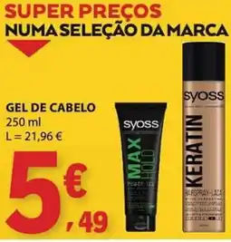 E.Leclerc gel de cabelo syoss promoção