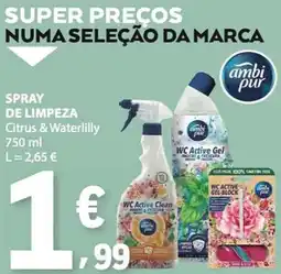 E.Leclerc Spray de limpeza Citrus & Waterlilly Ambi Pur promoção