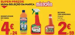 E.Leclerc Desentupidor de canos mistolin promoção
