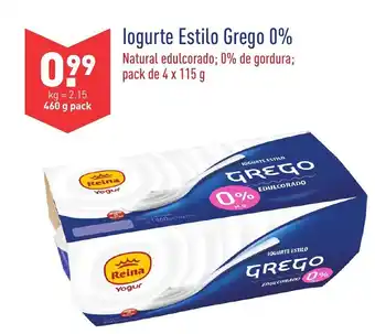 ALDI Iogurte Estilo Grego 0% promoção