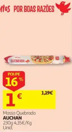 Auchan Massa quebrada auchan promoção