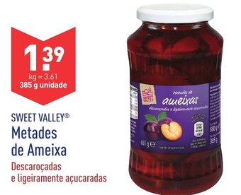 ALDI Sweet Valley Metades de Ameixa 385g promoção