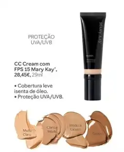 Mary Kay cc cream com fps 15 mary kay promoção