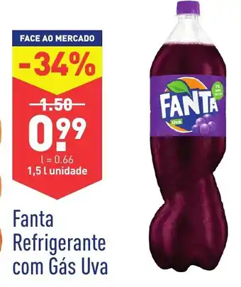 ALDI Fanta Refrigerante com Gás Uva 1,5L promoção
