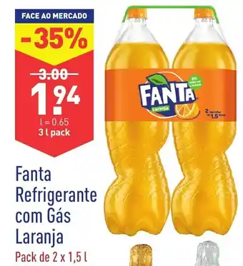 ALDI Fanta Refrigerante com Gás Laranja 3L promoção