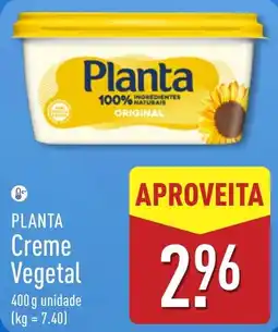 ALDI Planta Creme Vegetal promoção