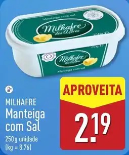 ALDI Milhafre Manteiga com Sal promoção