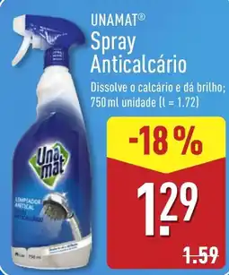 ALDI Unamat spray anticálcario promoção