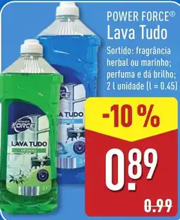 ALDI Power force lava tudo promoção
