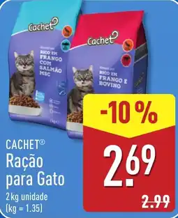 ALDI Cachet ração para gato promoção