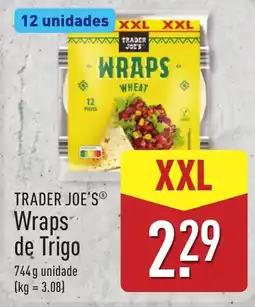 ALDI Trader Joe's wraps de trigo promoção