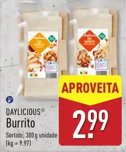 ALDI Daylicious burrito promoção