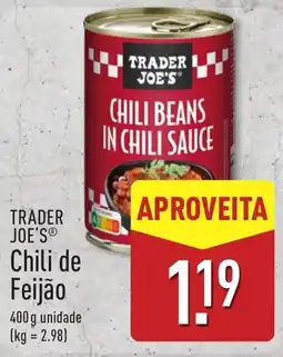 ALDI Trader Joe's chili de feijão promoção