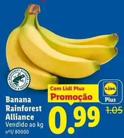 Lidl Banana Rainforest Alliance promoção