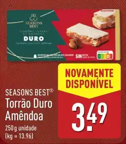 ALDI seasons best torrão duro amêndoa promoção