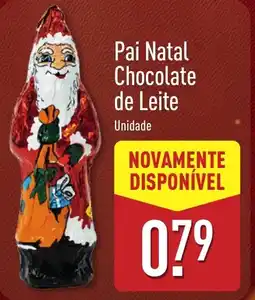 ALDI Pai Natal Chocolate de Leite promoção
