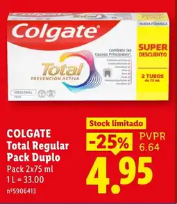 Lidl Colgate Total Regular Pack Duplo promoção