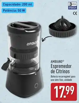 ALDI Ambiano espremedor de citrinos promoção