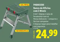 Lidl Parkside banco de oficina com 2 níveis promoção