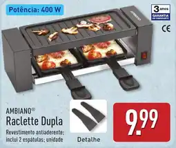 ALDI Ambiano raclette dupla promoção