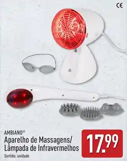 ALDI Ambiano aparelho de massagens/lâmpada de infravermelhos promoção