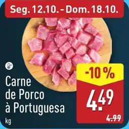 ALDI Carne de Porco à Portuguesa promoção