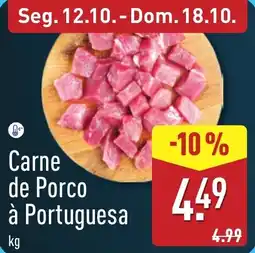 ALDI Carne de Porco à Portuguesa promoção