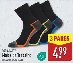 ALDI Top Craft meias de trabalho promoção