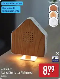 ALDI Ambiano caixa sons da natureza promoção