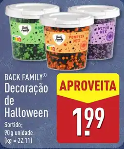 ALDI Back family decoração de halloween promoção