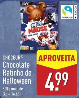 ALDI Choceur chocolate ratinho de halloween promoção