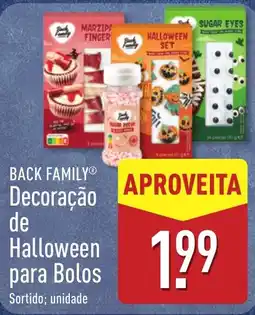 ALDI Back family decoração de halloween para bolos promoção