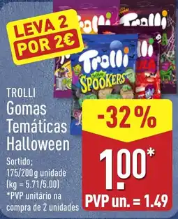 ALDI Trolli Gomas Temáticas Halloween promoção