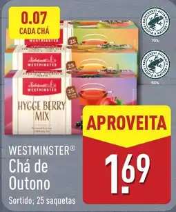ALDI westminster chá de outono promoção