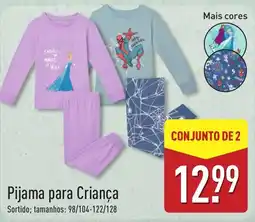 ALDI Pijama para Criança promoção