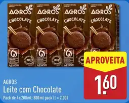 ALDI Agros leite com chocolate promoção