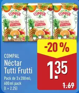 ALDI Compal Néctar Tutti Frutti promoção