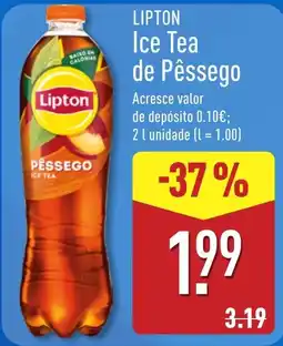 ALDI Lipton ice tea de pêssego promoção
