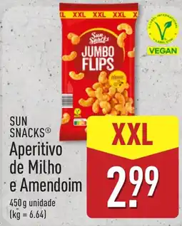 ALDI Sun Snacks aperitivo de milho e amendoim promoção