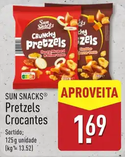 ALDI Sun Snacks Pretzels Crocantes promoção