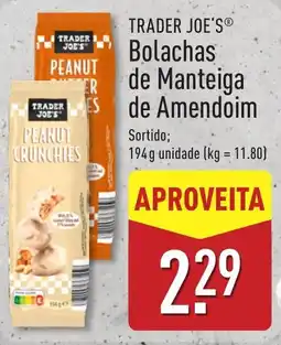 ALDI Trader Joe's bolachas de manteiga de amendoim promoção