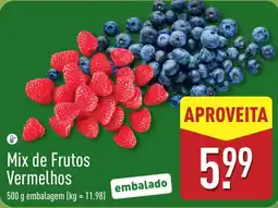ALDI Mix de Frutos Vermelhos promoção