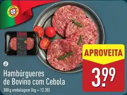 ALDI Hambúrgueres de Bovino com Cebola promoção