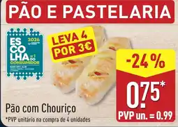 ALDI Pão com Chouriço promoção