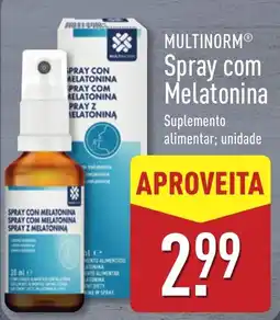 ALDI multinorm spray com melatonina promoção