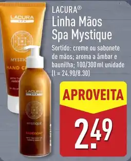 ALDI Lacura linha mãos spa mystique promoção