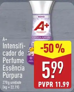 ALDI A+ intensificador de perfume essência púrpura promoção