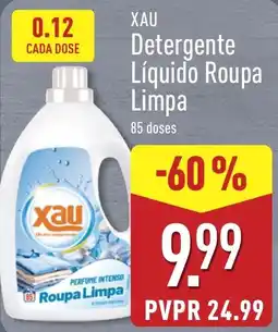 ALDI Xau detergente líquido roupa limpa promoção