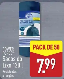 ALDI Power force sacos do lixo 120 l promoção